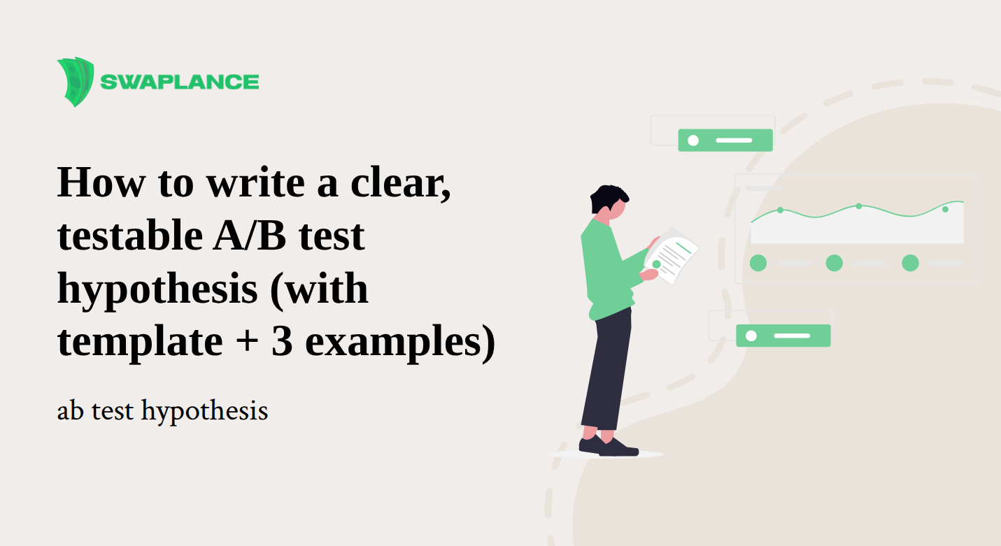How to write a clear, testable A/B test hypothesis (with template + 3 examples)