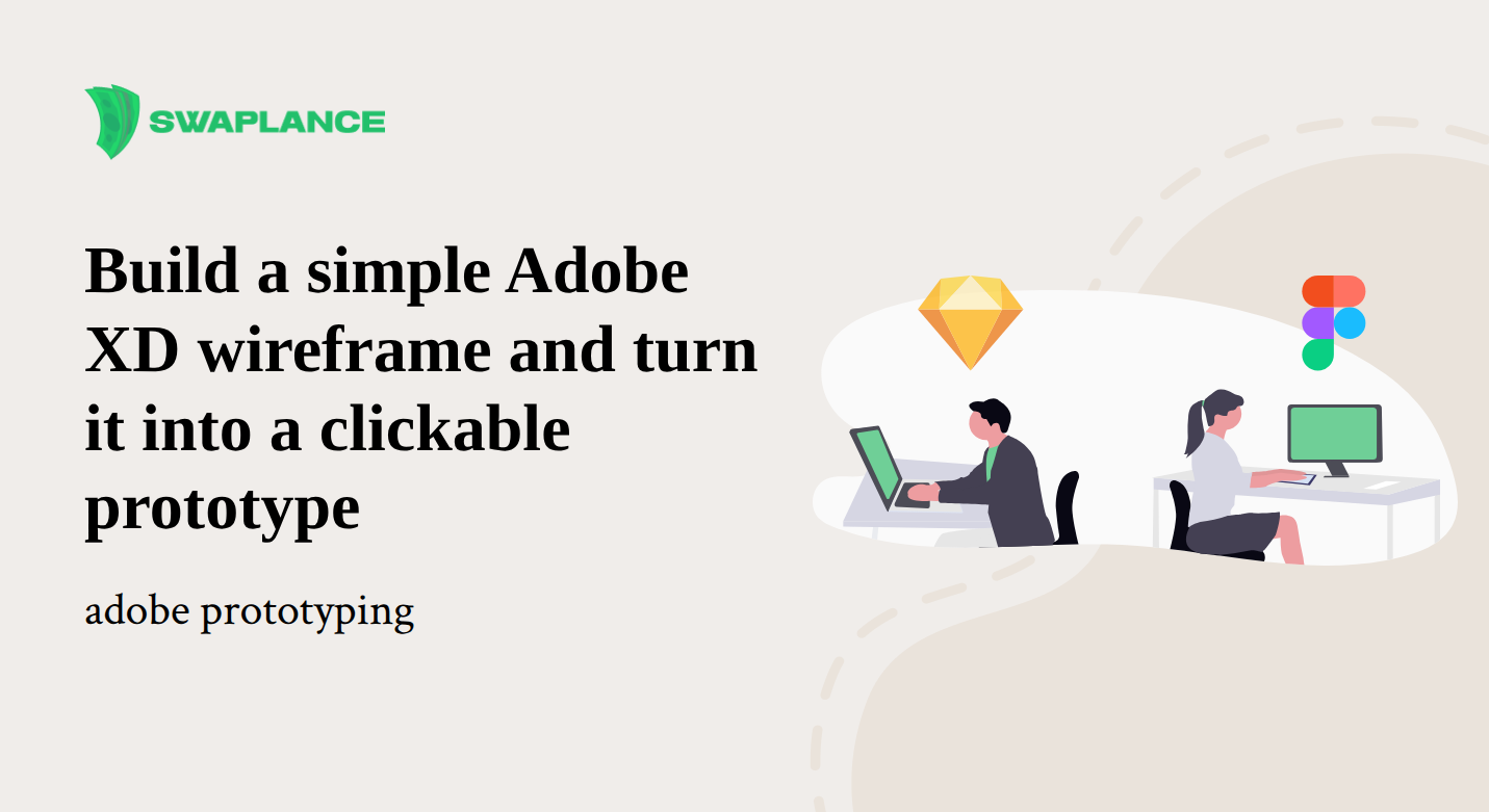 Build a simple Adobe XD wireframe and turn it into a clickable prototype