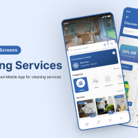 Cleaning Serivces Mobile App Design
